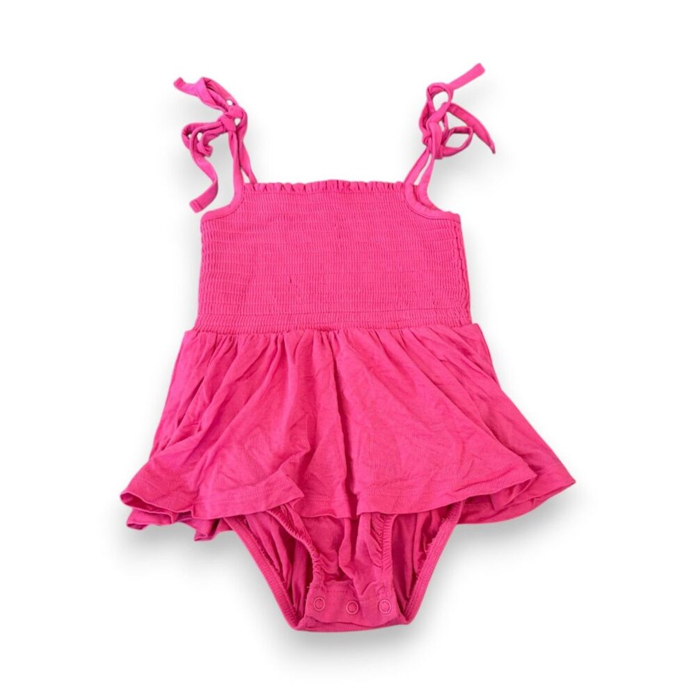 Birdie Bean Tulip (Hot Pink) Smocked Birdie Twirl Dress 18-24 Months VGUC+